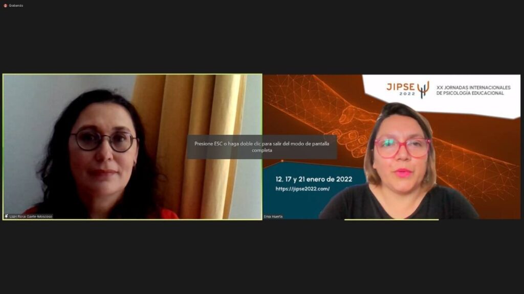 Directora de la carrera de Educación Básica, presenta en XX Jornadas Internacionales de Psicología Educacional